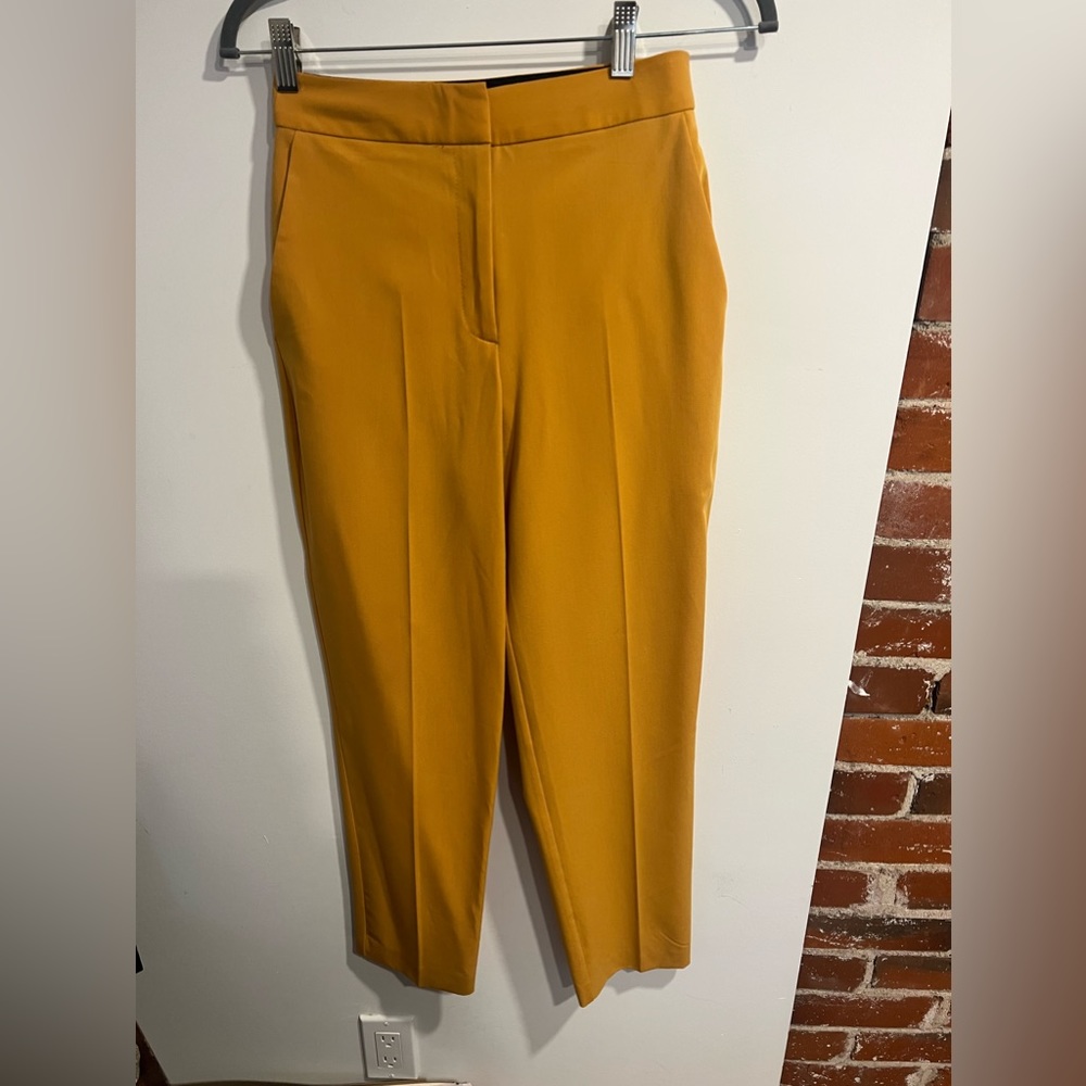 Mustard Yellow Dress Pant Pleats Vintage Look Top Shop Brand New NWT 2 Nordstrom